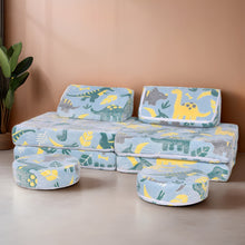 Load image into Gallery viewer, 2024 Newest Kids Couch Sofa, 6 Pcs Modular Toddler Couch, Dinosaur Yellow HLD078