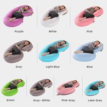 Load image into Gallery viewer, Pregnant woman pillow C-shaped waist support pillow sleeping side pillow Pregnant woman body pillow pillow lactation pillow
