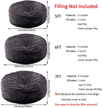 Load image into Gallery viewer, PV Fur Bean Bag Chair Cover (No Filler)