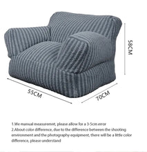 Load image into Gallery viewer, Dropshipping Moon velvet Bean Bag Chair Cover No Filler Floor Beanbag Sac Pouf Ottoman Single Sofa Customizable
