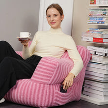 Load image into Gallery viewer, Dropshipping Moon velvet Bean Bag Chair Cover No Filler Floor Beanbag Sac Pouf Ottoman Single Sofa Customizable
