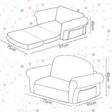 Load image into Gallery viewer, Children's Sofa &amp; Bed Dual Purpose
