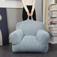 Load image into Gallery viewer, Dropshipping Moon velvet Bean Bag Chair Cover No Filler Floor Beanbag Sac Pouf Ottoman Single Sofa Customizable

