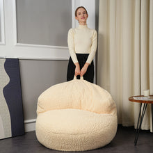 Load image into Gallery viewer, Velvet New Half Moon Solid Color Sofa Light Luxury Lazy Sofa (No Filler)
