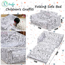 Load image into Gallery viewer, Graffiti Children Folding Sofa
