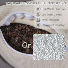 Load image into Gallery viewer, Factory Custom&amp;Dropshipping Moon Shaped Round Waterproof Soul Buckwheat Meditation Cushion Floor Pillow
