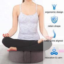 Load image into Gallery viewer, Factory Custom&amp;Dropshipping Moon Shaped Round Waterproof Soul Buckwheat Meditation Cushion Floor Pillow
