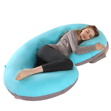 Load image into Gallery viewer, Pregnant woman pillow C-shaped waist support pillow sleeping side pillow Pregnant woman body pillow pillow lactation pillow
