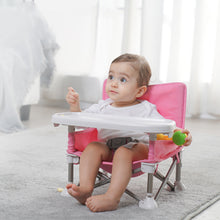 Load image into Gallery viewer, Sit Portable Booster Chair, Pink Booster Seat for Indoor/Outdoor Use Fast, Easy and Compact Fold

