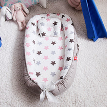 Load image into Gallery viewer, Baby Sleeping Nest Bed100% Soft Cotton Newborn Lounger Portable Crib Suitable Baby nest
