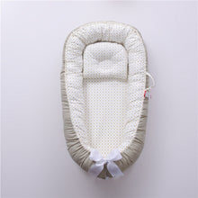 Load image into Gallery viewer, Baby Sleeping Nest Bed100% Soft Cotton Newborn Lounger Portable Crib Suitable Baby nest
