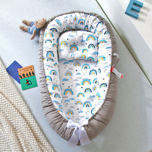 Load image into Gallery viewer, Baby Sleeping Nest Bed100% Soft Cotton Newborn Lounger Portable Crib Suitable Baby nest
