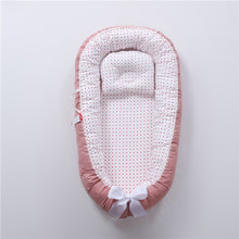 Load image into Gallery viewer, Baby Sleeping Nest Bed100% Soft Cotton Newborn Lounger Portable Crib Suitable Baby nest
