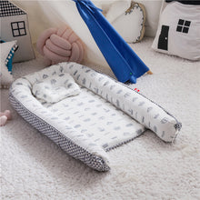 Load image into Gallery viewer, Baby Sleeping Nest Bed100% Soft Cotton Newborn Lounger Portable Crib Suitable Baby nest
