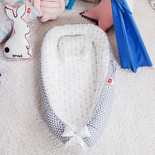 Load image into Gallery viewer, Baby Sleeping Nest Bed100% Soft Cotton Newborn Lounger Portable Crib Suitable Baby nest
