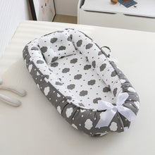 Load image into Gallery viewer, Baby Sleeping Nest Bed100% Soft Cotton Newborn Lounger Portable Crib Suitable Baby nest
