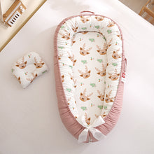 Load image into Gallery viewer, Baby Sleeping Nest Bed100% Soft Cotton Newborn Lounger Portable Crib Suitable Baby nest

