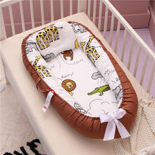 Load image into Gallery viewer, Baby Sleeping Nest Bed100% Soft Cotton Newborn Lounger Portable Crib Suitable Baby nest
