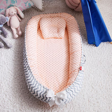 Load image into Gallery viewer, Baby Sleeping Nest Bed100% Soft Cotton Newborn Lounger Portable Crib Suitable Baby nest

