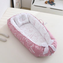 Load image into Gallery viewer, Baby Sleeping Nest Bed100% Soft Cotton Newborn Lounger Portable Crib Suitable Baby nest
