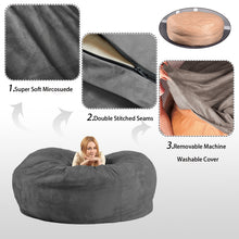 Load image into Gallery viewer, Luxury 7FT Bean Bag Chair with Microsuede
